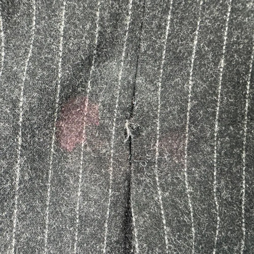 Tommy Hilfiger Mens Modern Fit Cotton Blend Pinstripe Suit Jacket Charcoal 42S